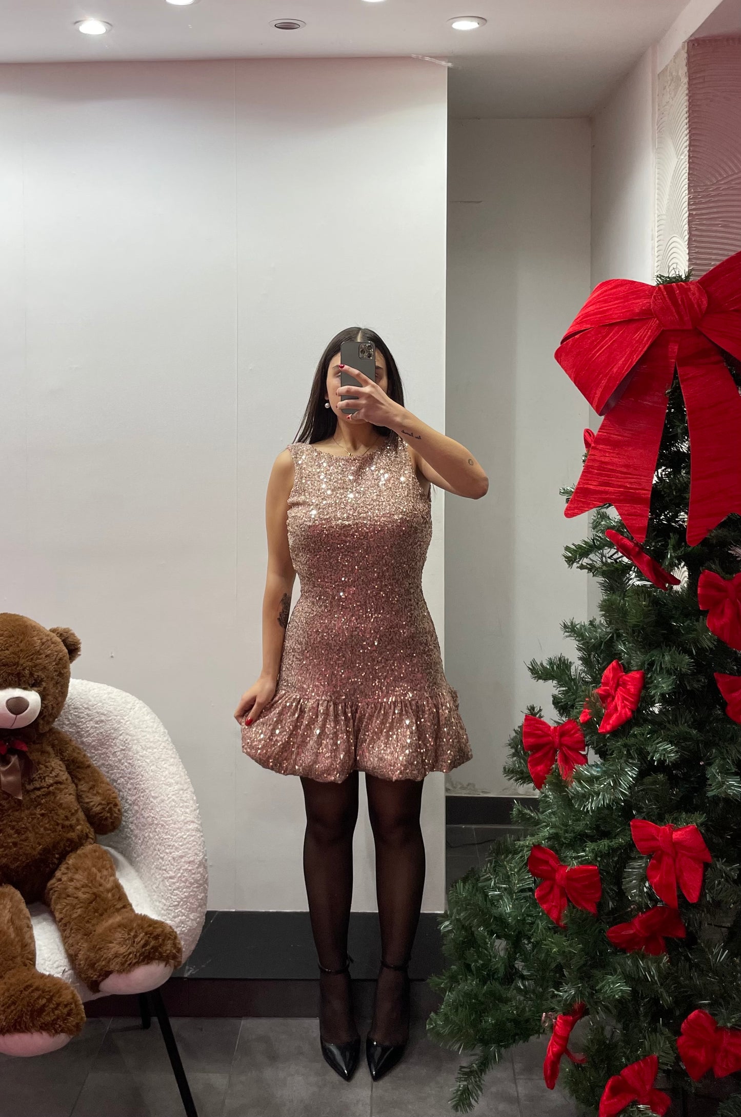 Tubino paillettes ballon