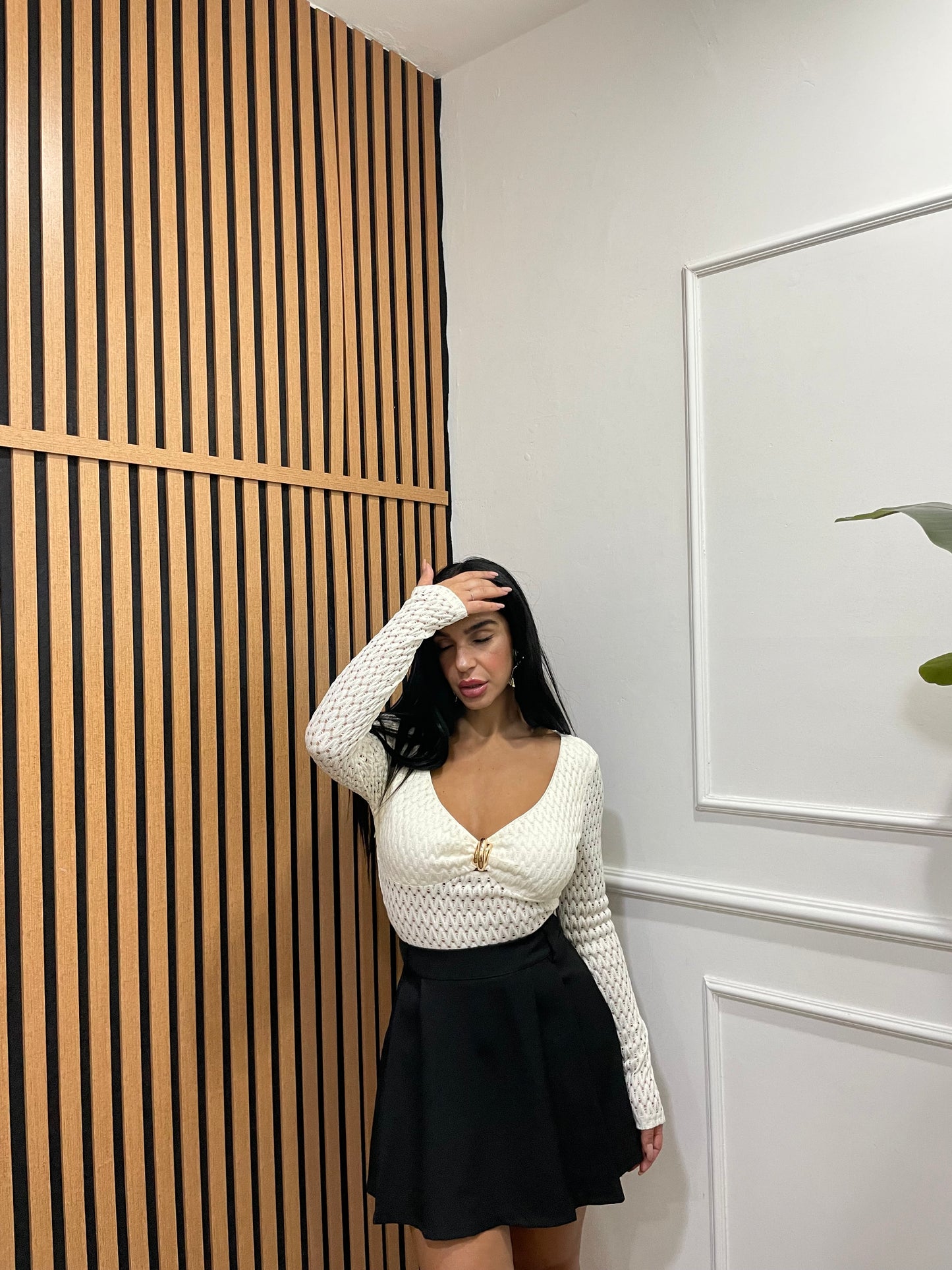 Body traforo dettagli gold