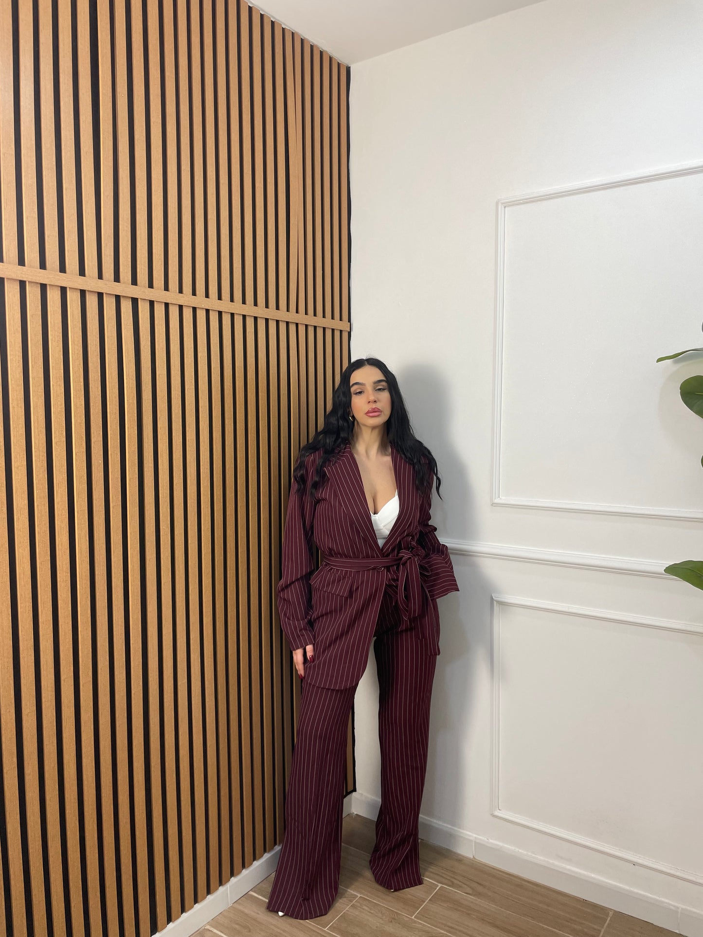 Tailleur gessato Alessia