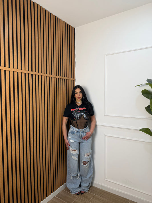 Jeans strong borchie