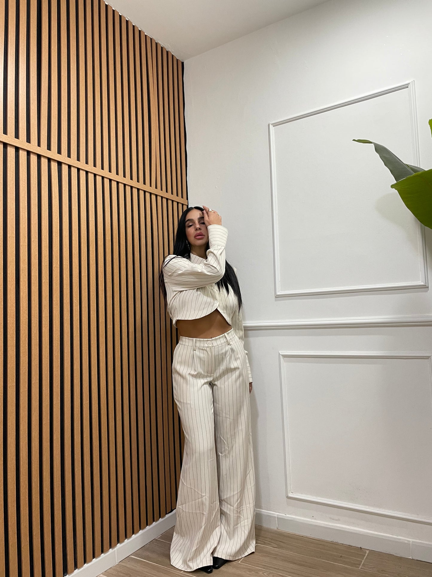 Tailleur gessato Lavinia