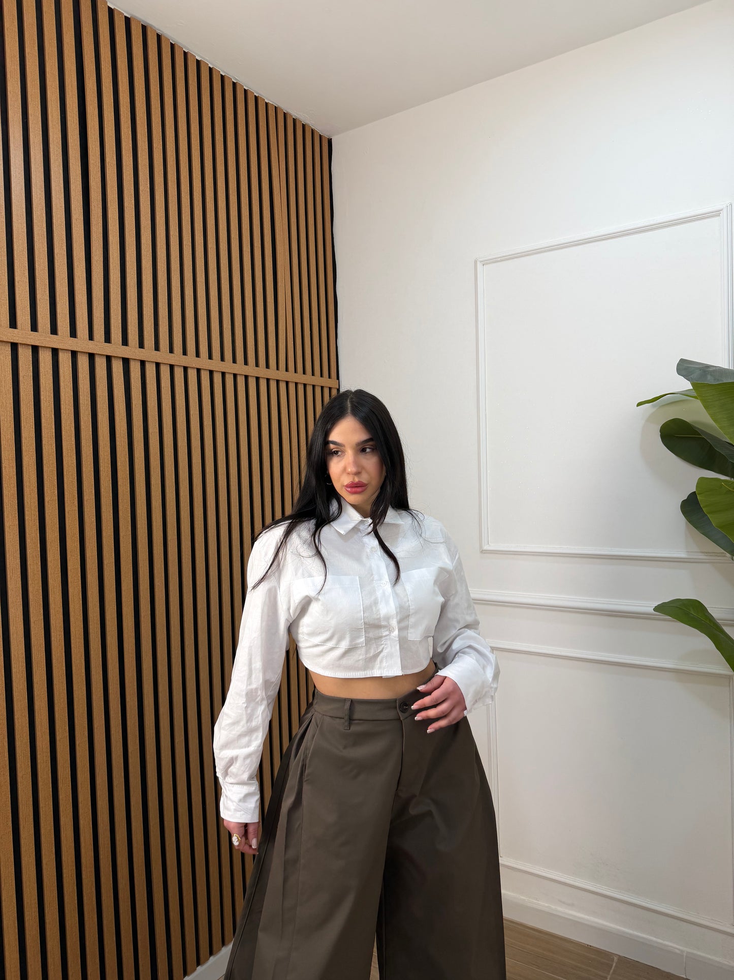 Camicia crop Simo