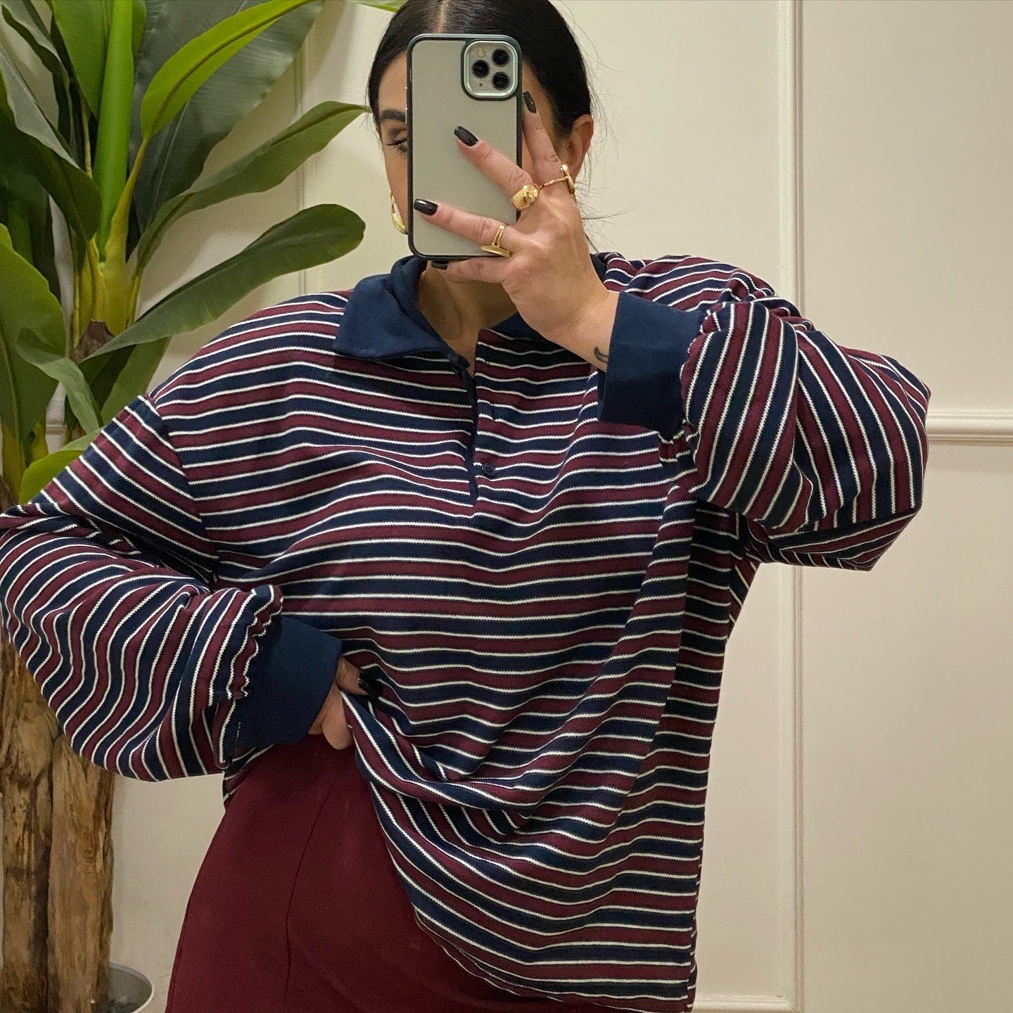 Polo nido d’ape righe