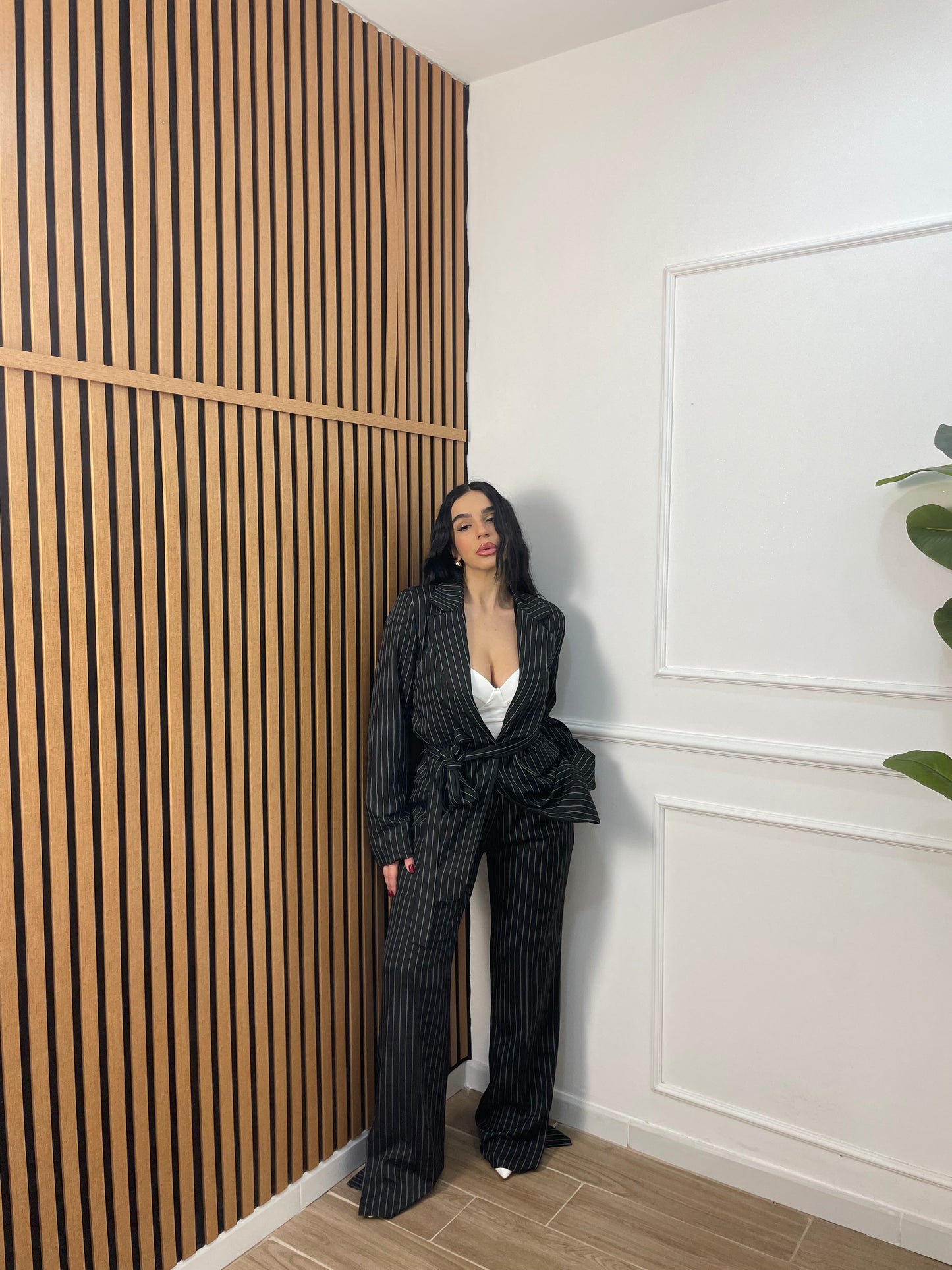 Tailleur gessato Alessia