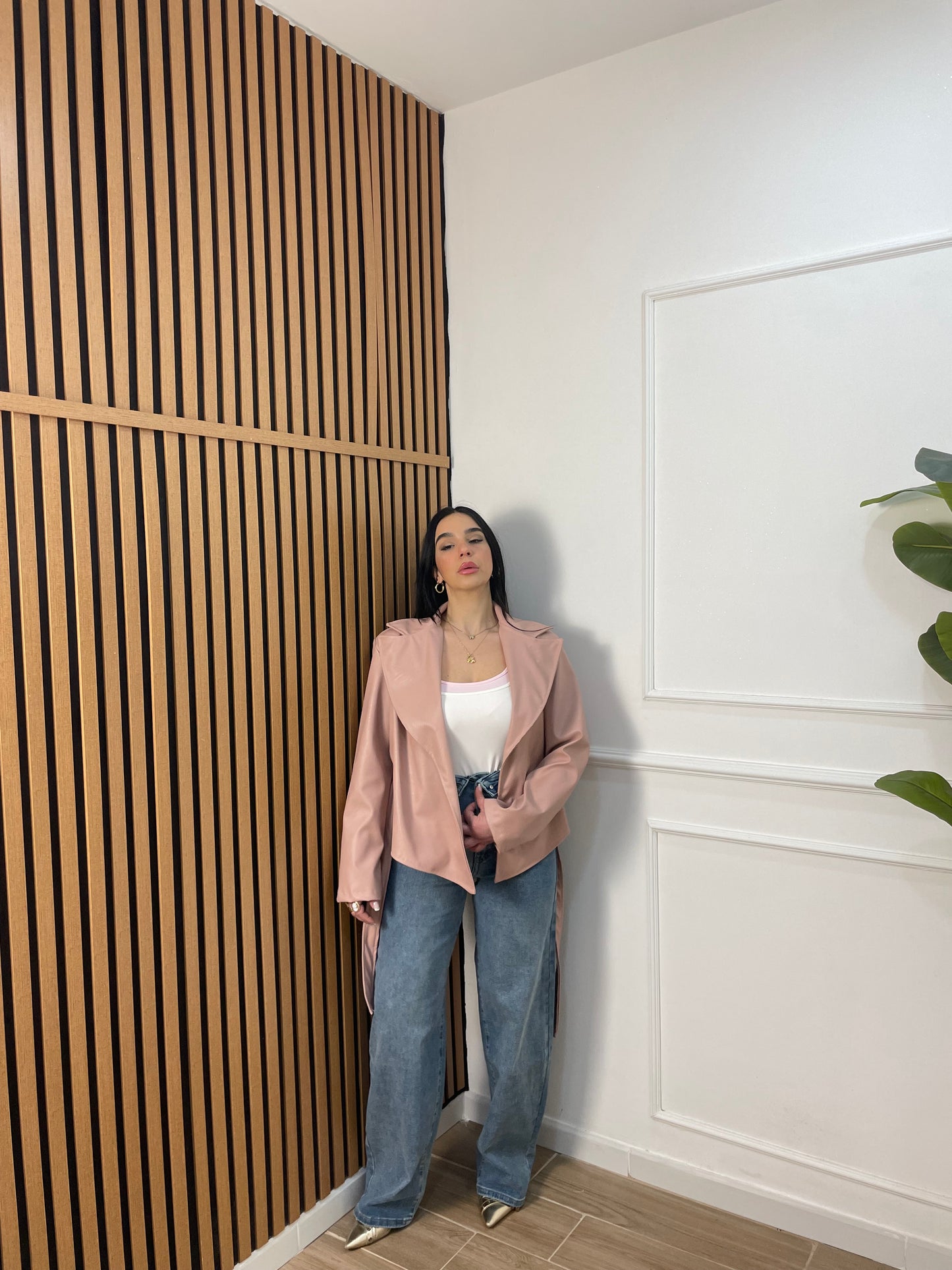 Jeans balloon bustino risvolto