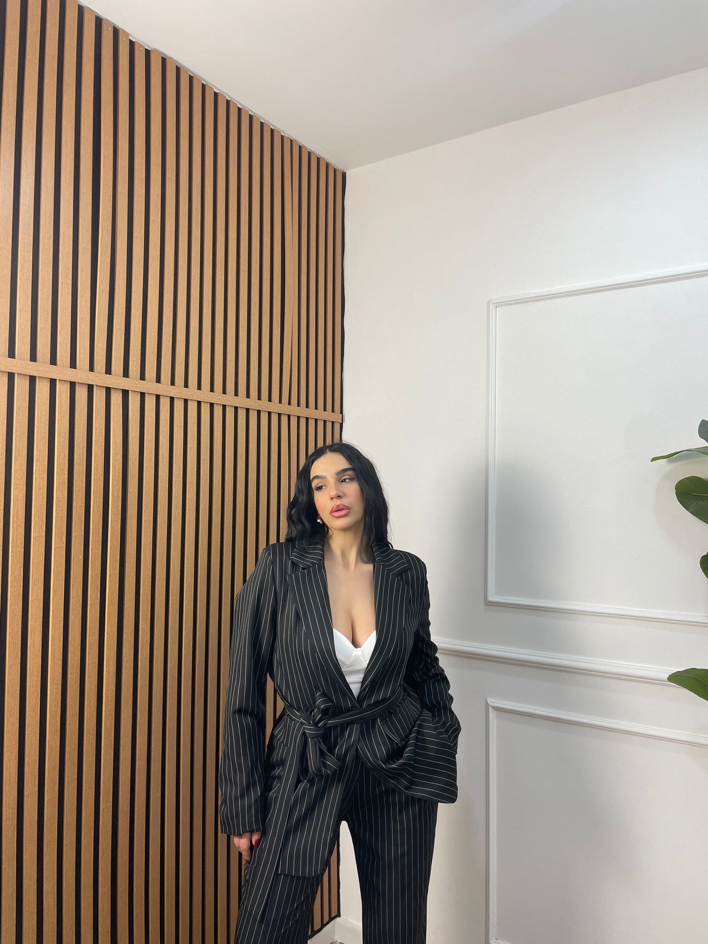 Tailleur gessato Alessia