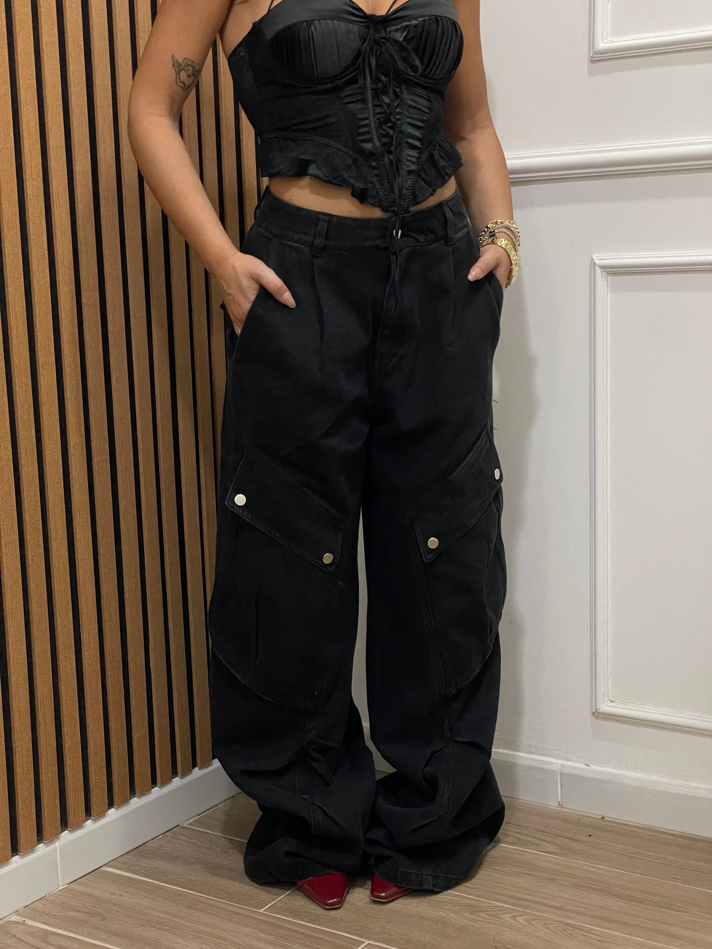 Jeans balloon tasche