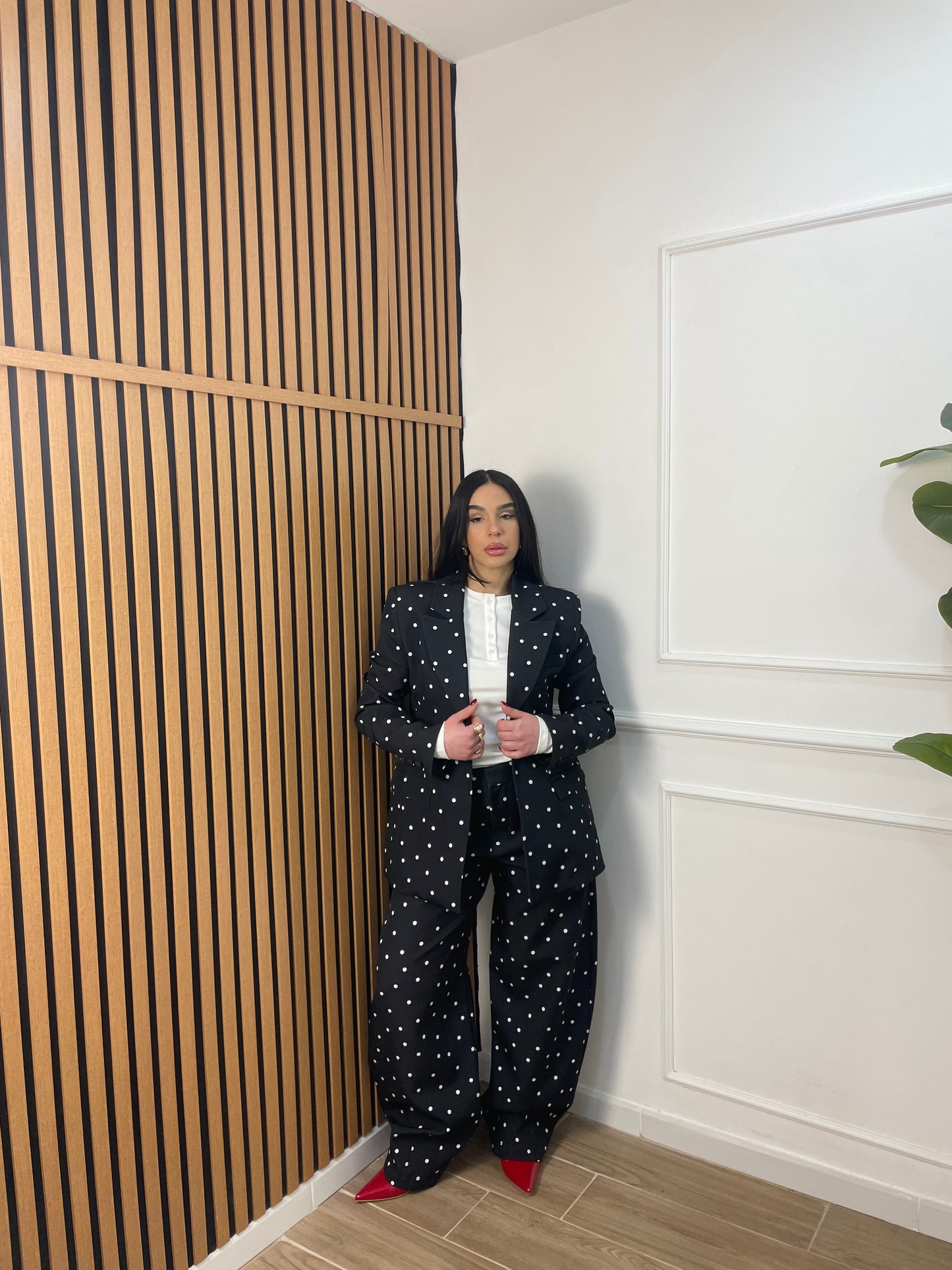 Pantalone balloon pois