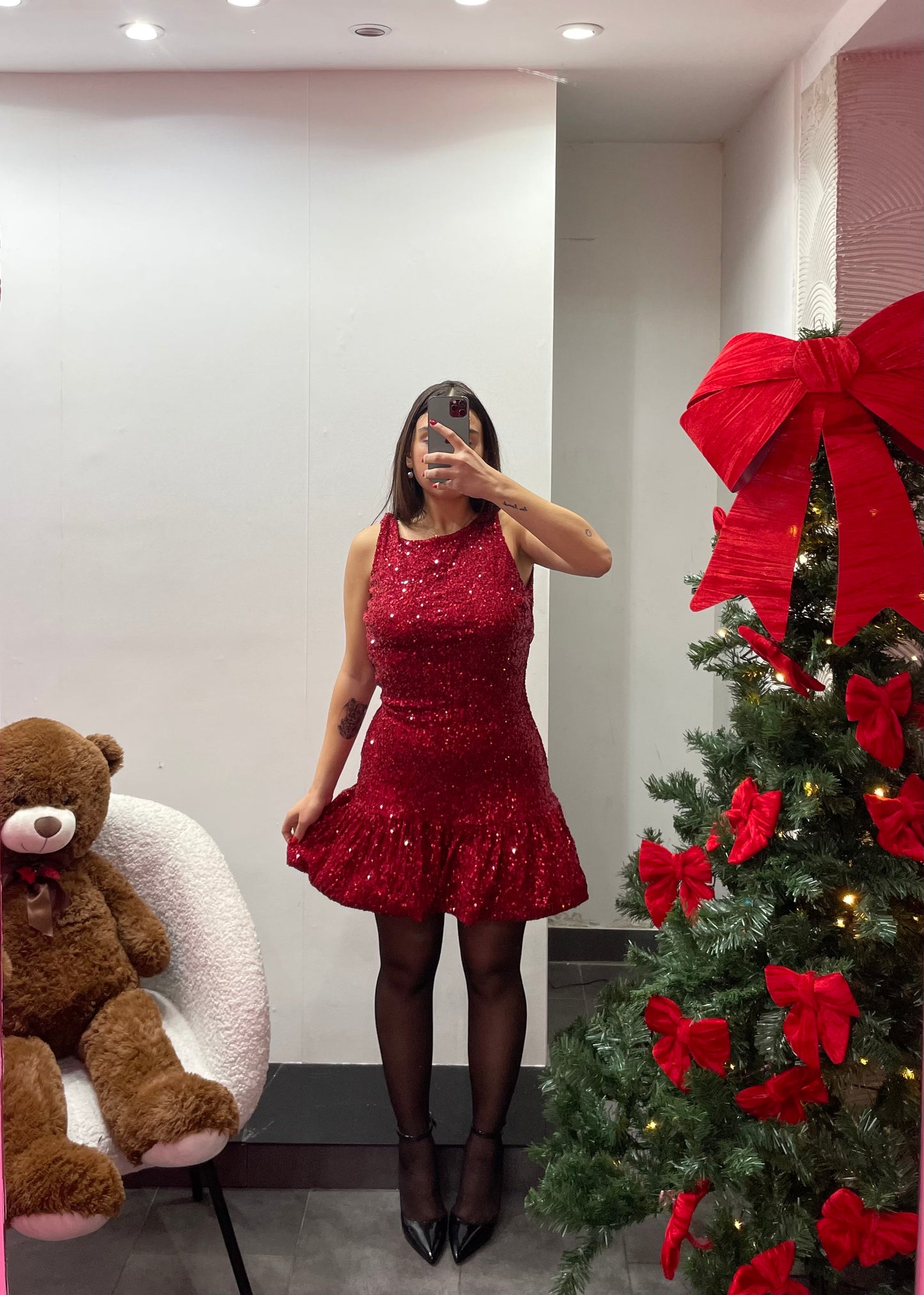 Tubino paillettes ballon