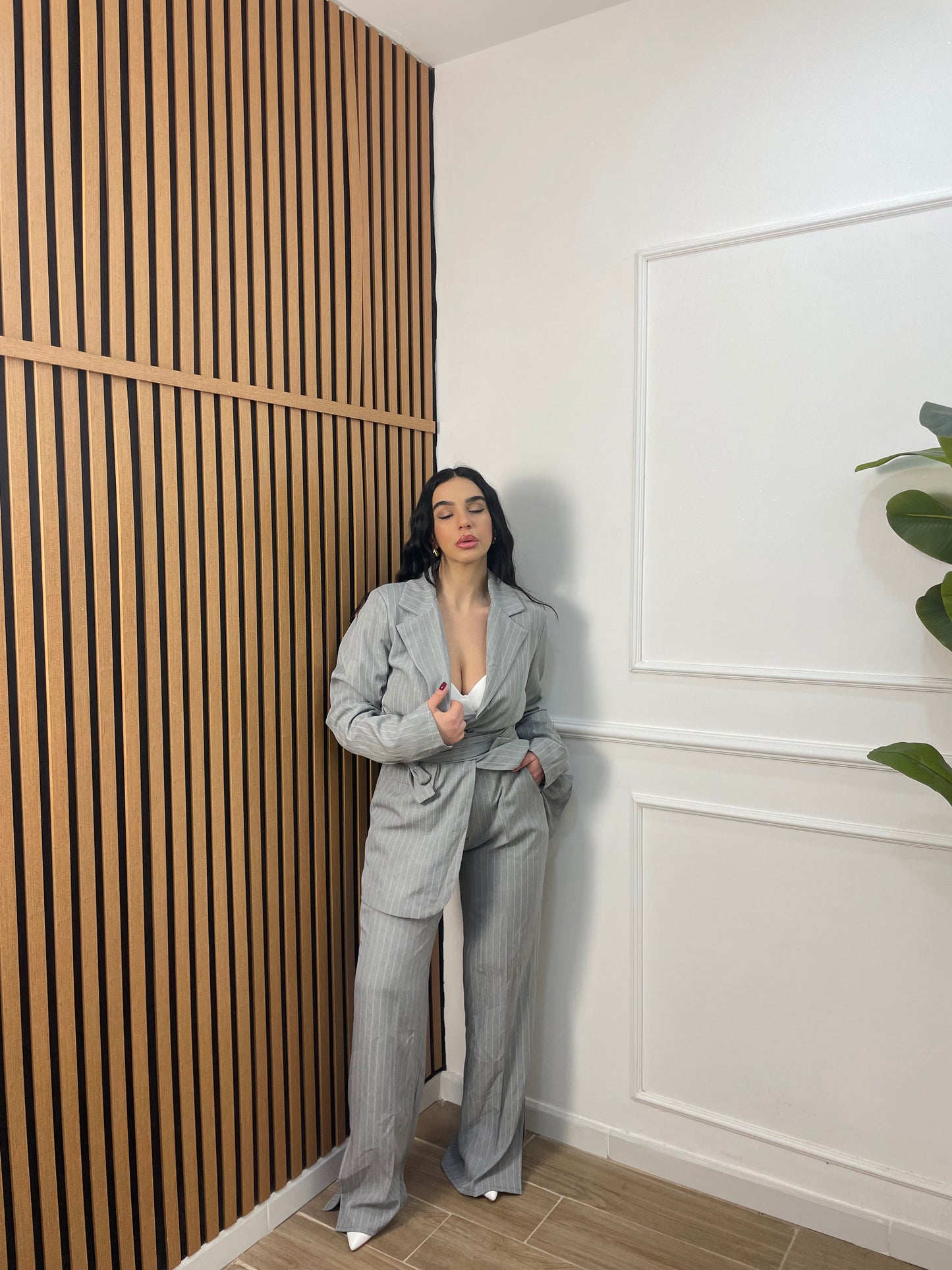Tailleur gessato Alessia
