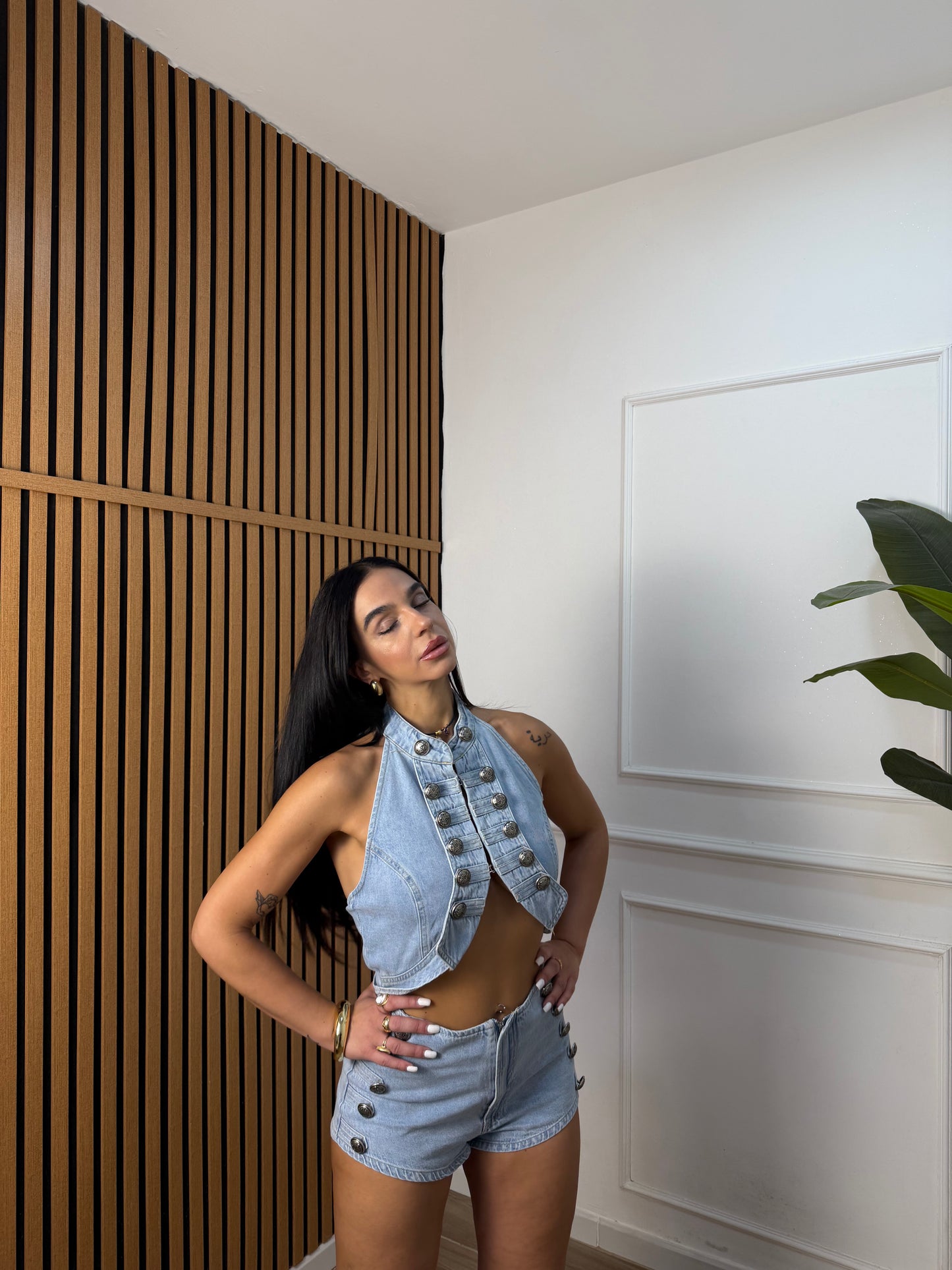 Coordinato Napoleon denim