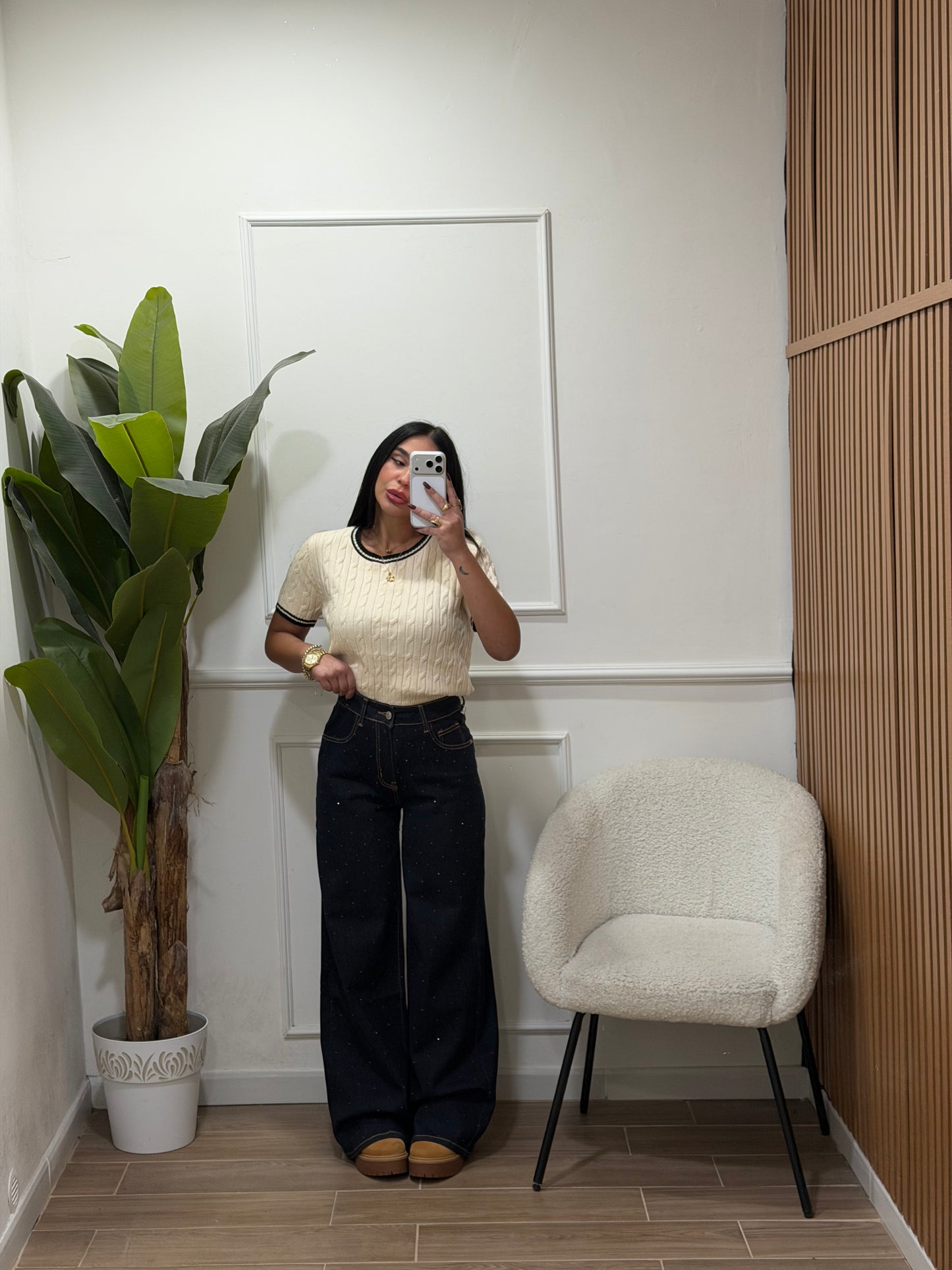 Jeans lavaggio zero Swarovski