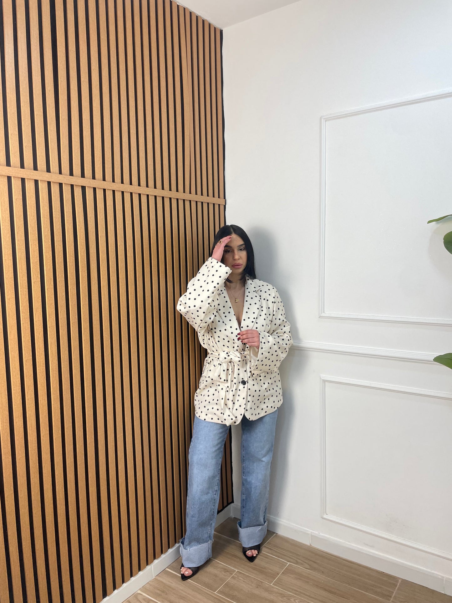 Jeans gamba diritta risvolto