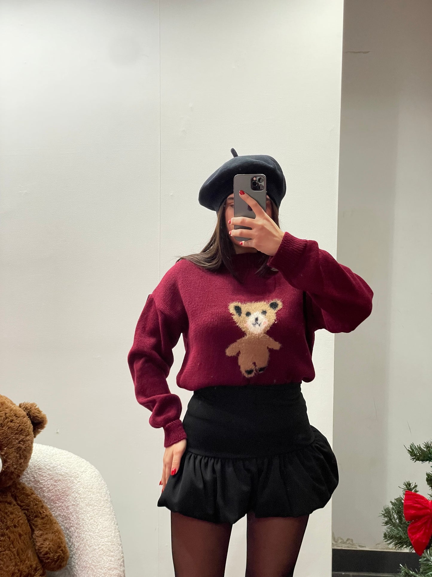 Pull mezzo collo teddy