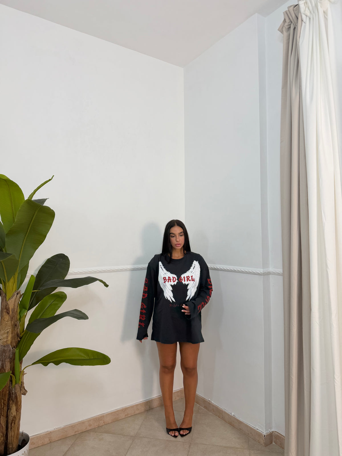 T-shirt oversize bad girl