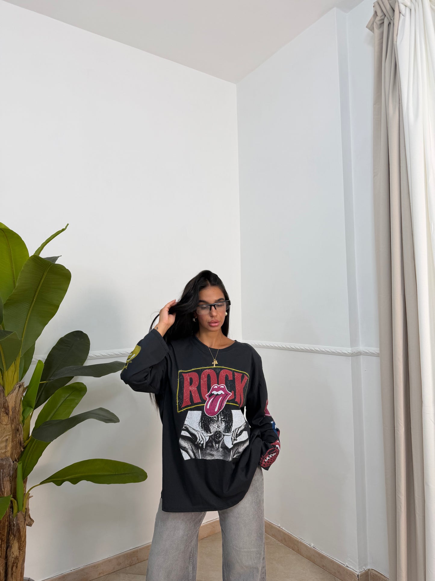 T-shirt oversize rock