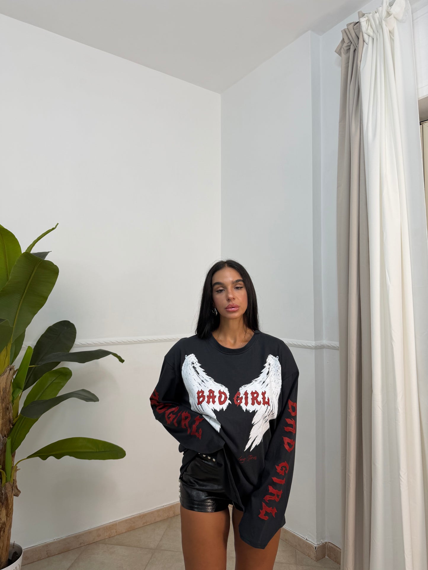 T-shirt oversize bad girl