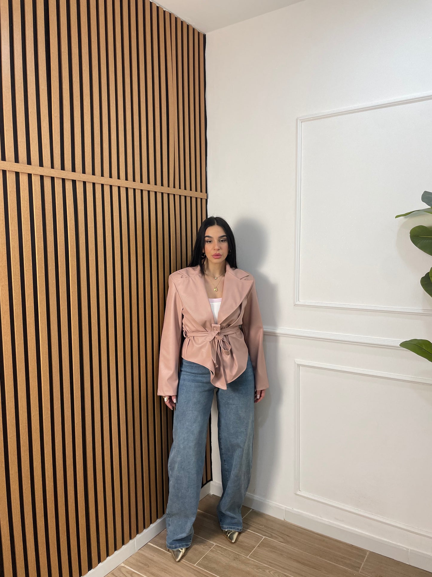 Jeans balloon bustino risvolto