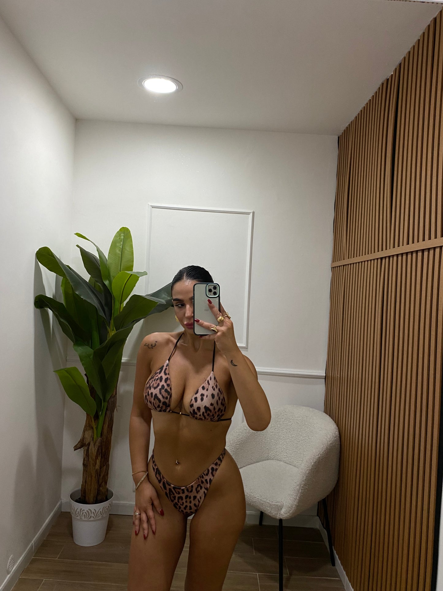 Bikini animalier gonna flamenco