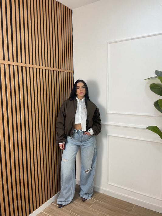 Jeans risvolto taglio