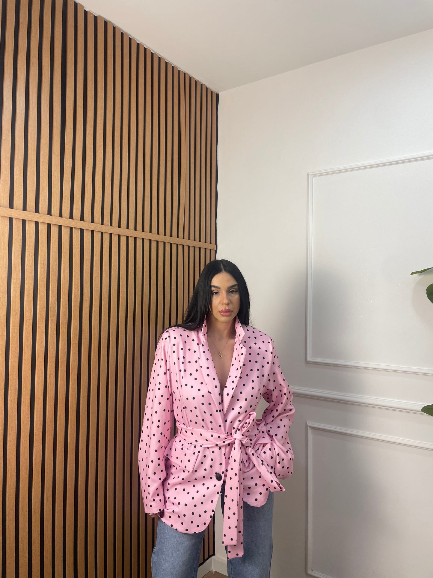 Blazer cintura pois