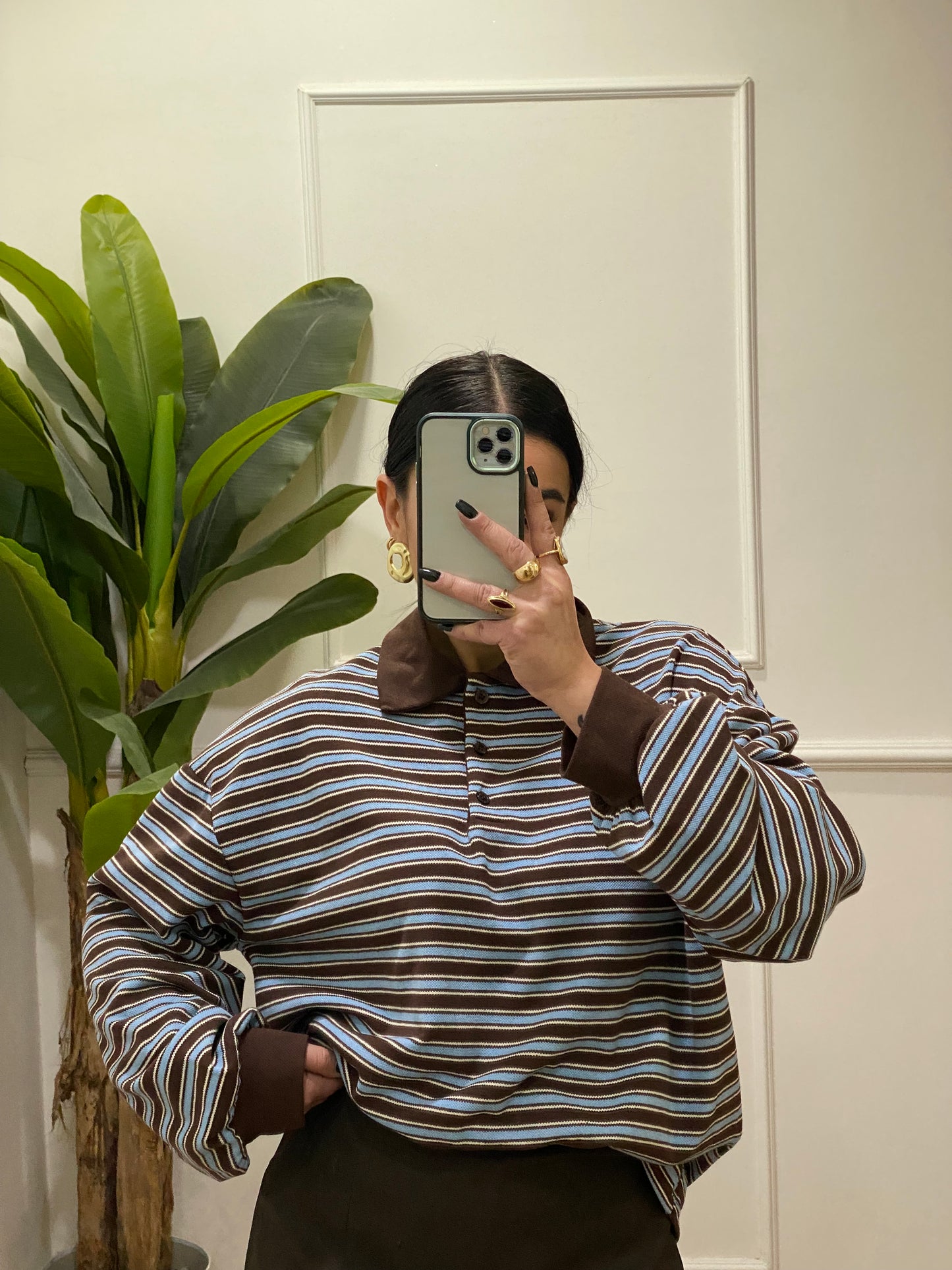 Polo nido d’ape righe