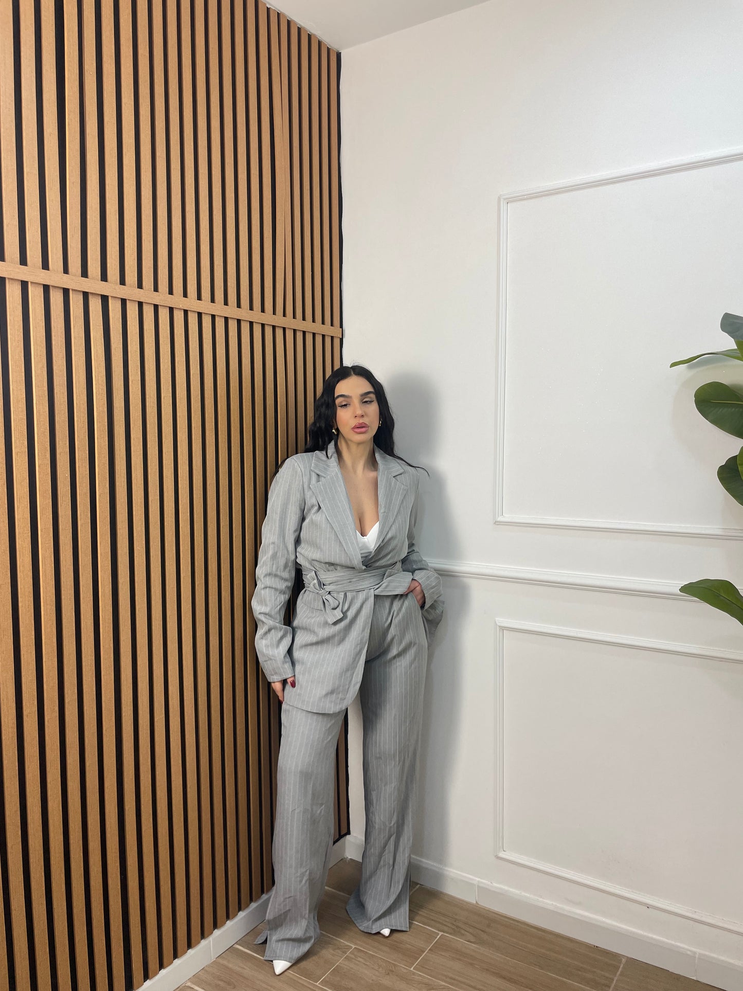 Tailleur gessato Alessia