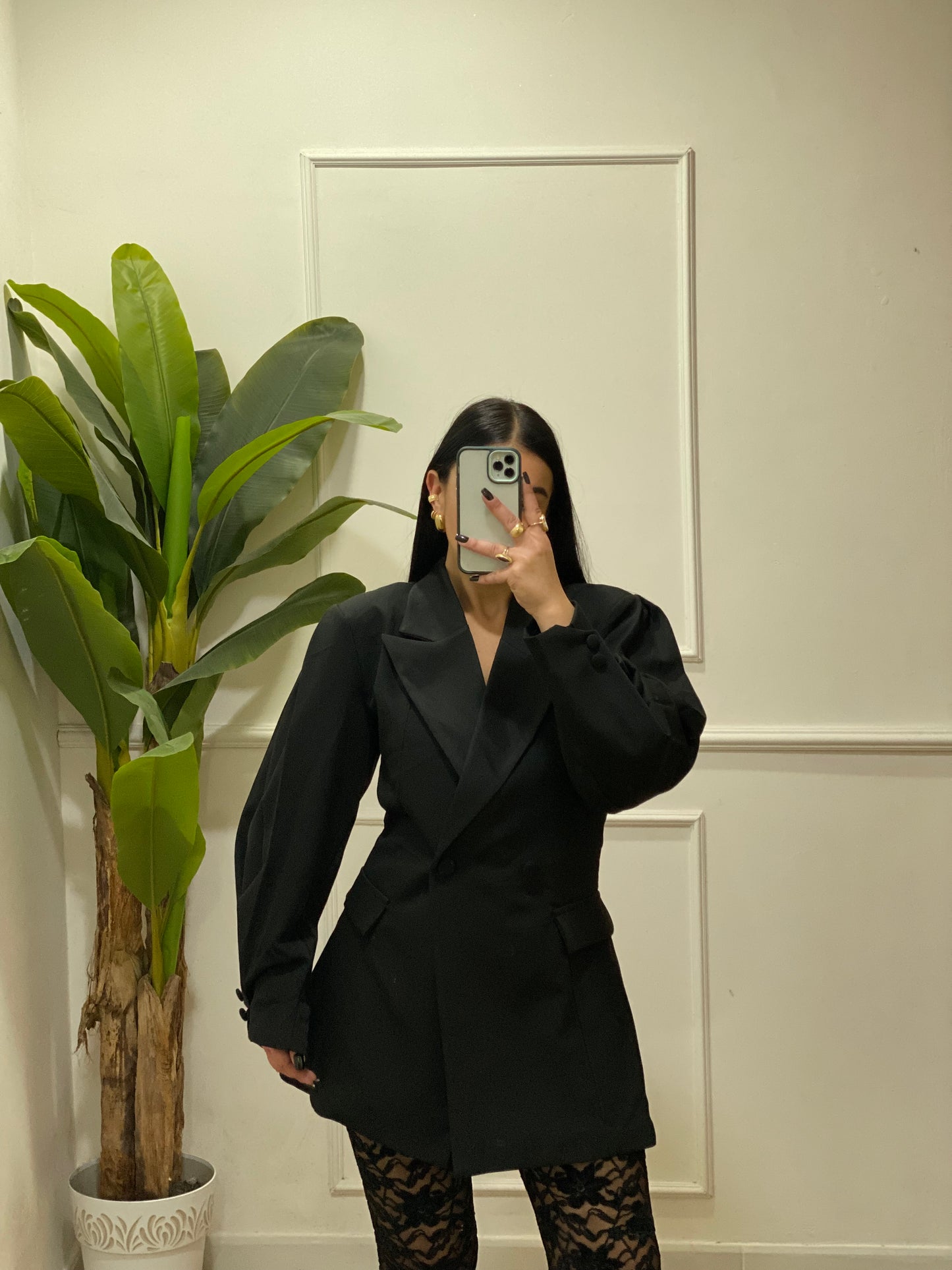 Blazer doppio petto sfiancato