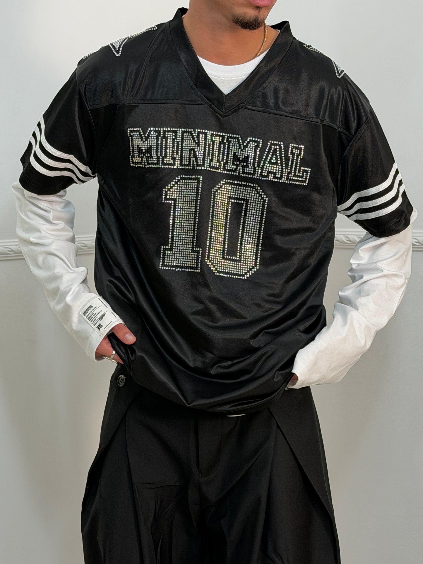 T-shirt jersey minimal 10 strass