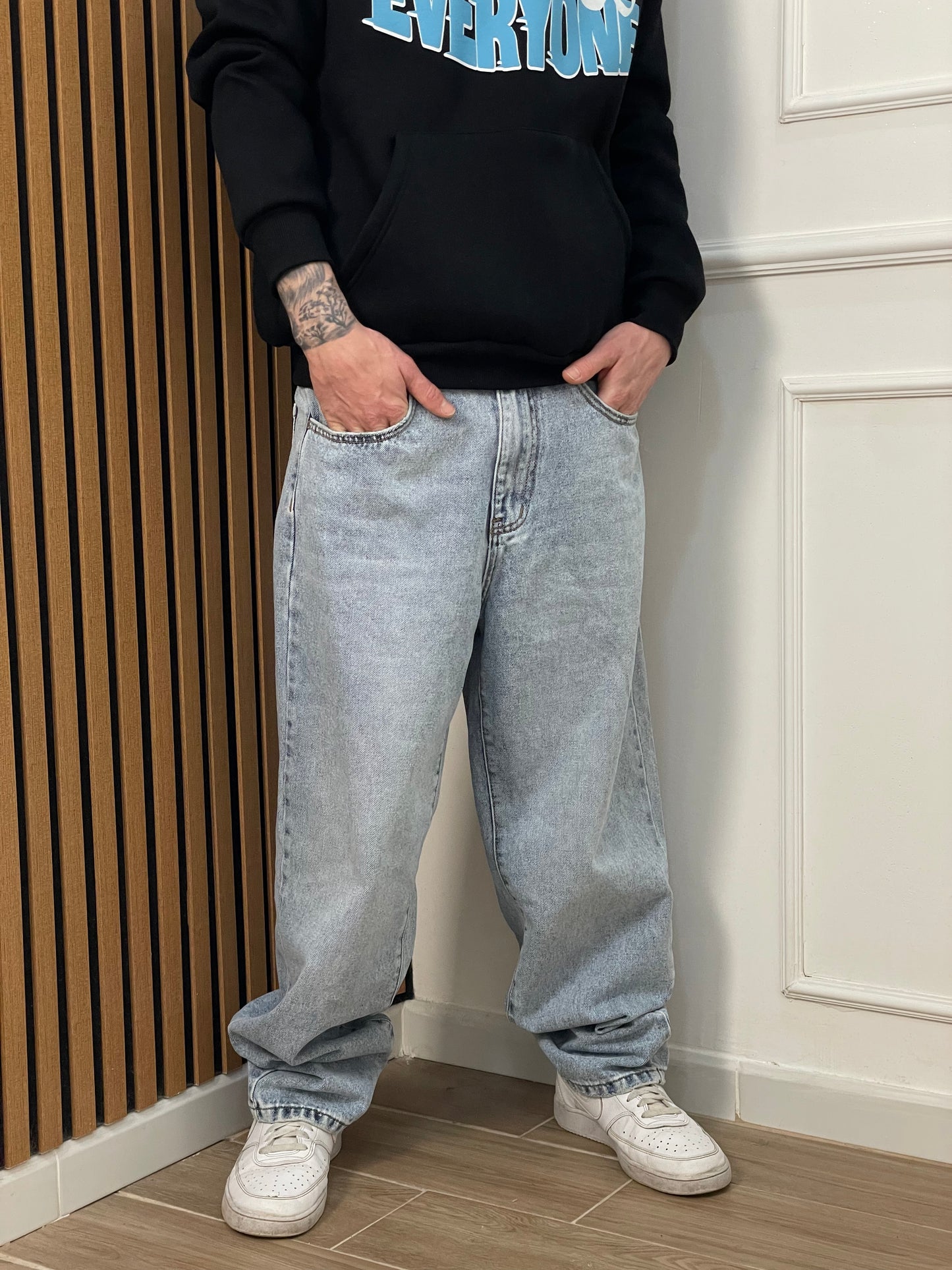 jeans baggy lavaggio chiaro