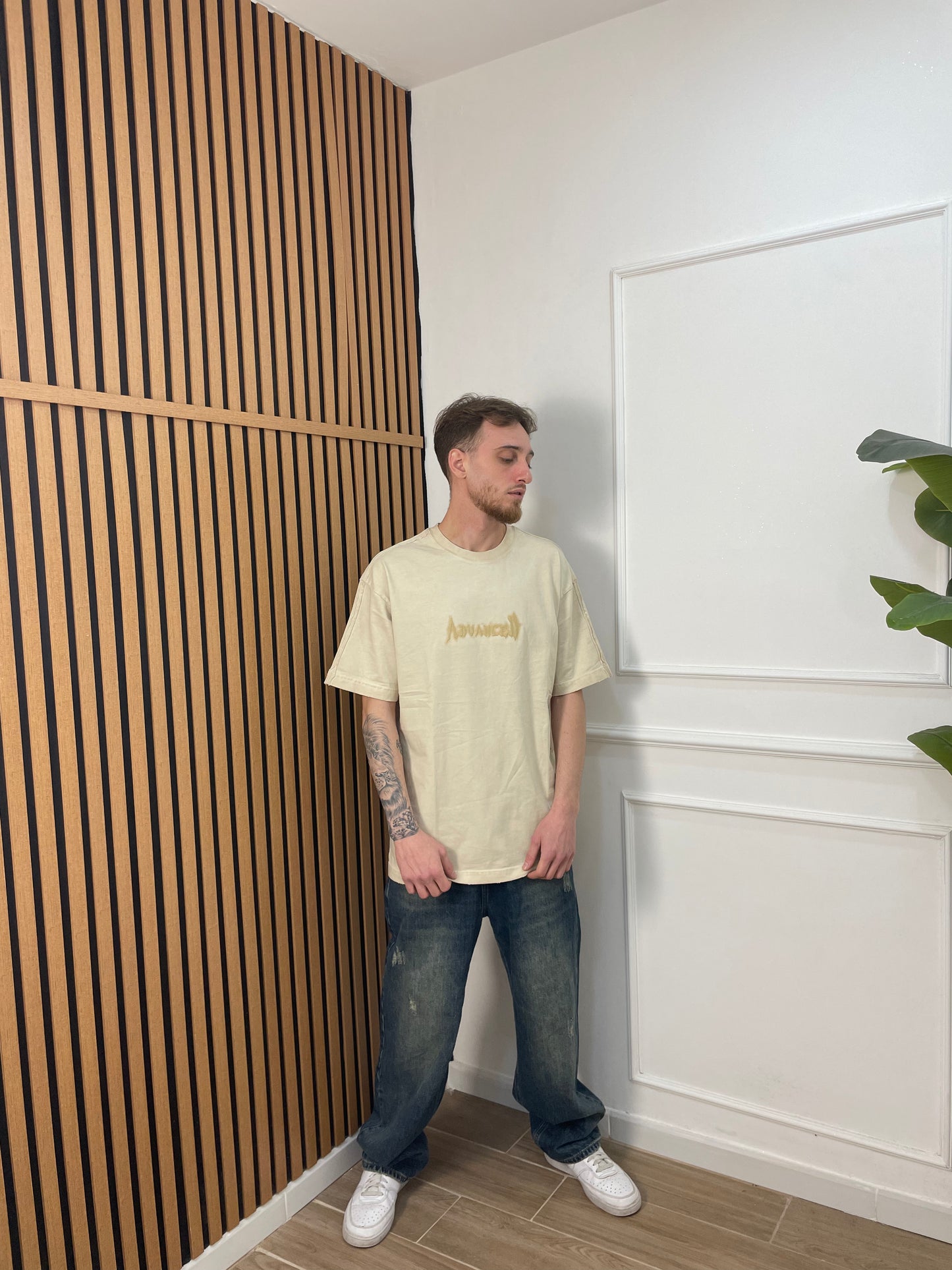 jeans baggy sabbiato