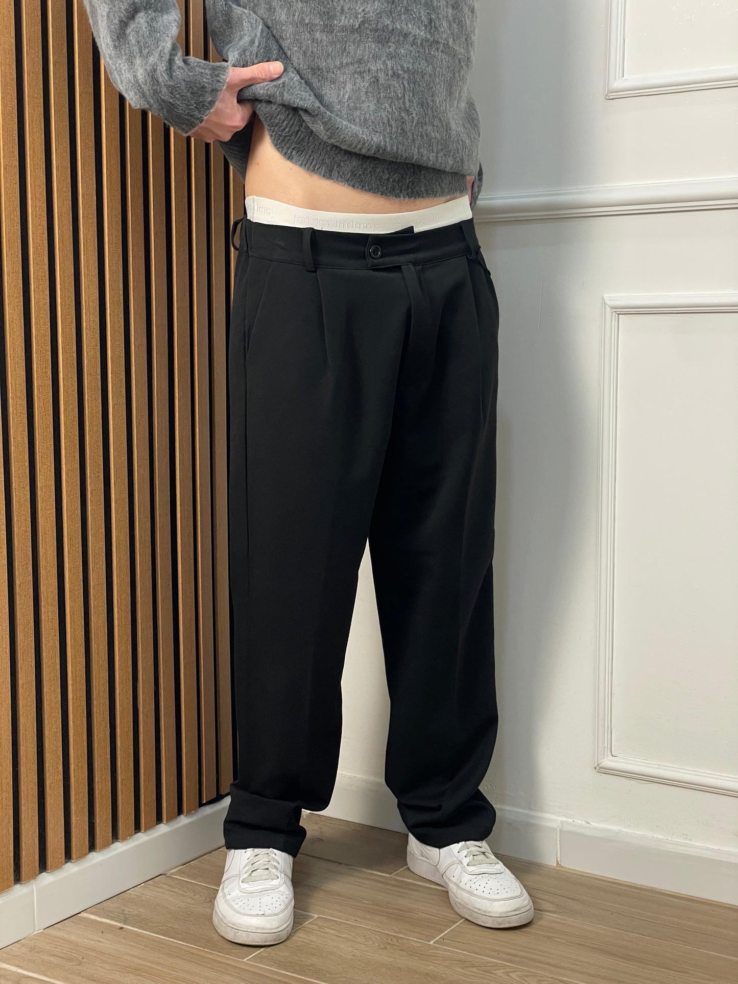 pantalone basic nero