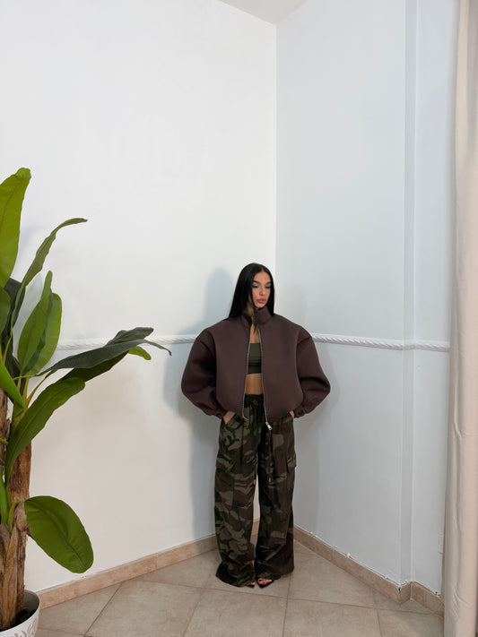 Pantalone camo costine