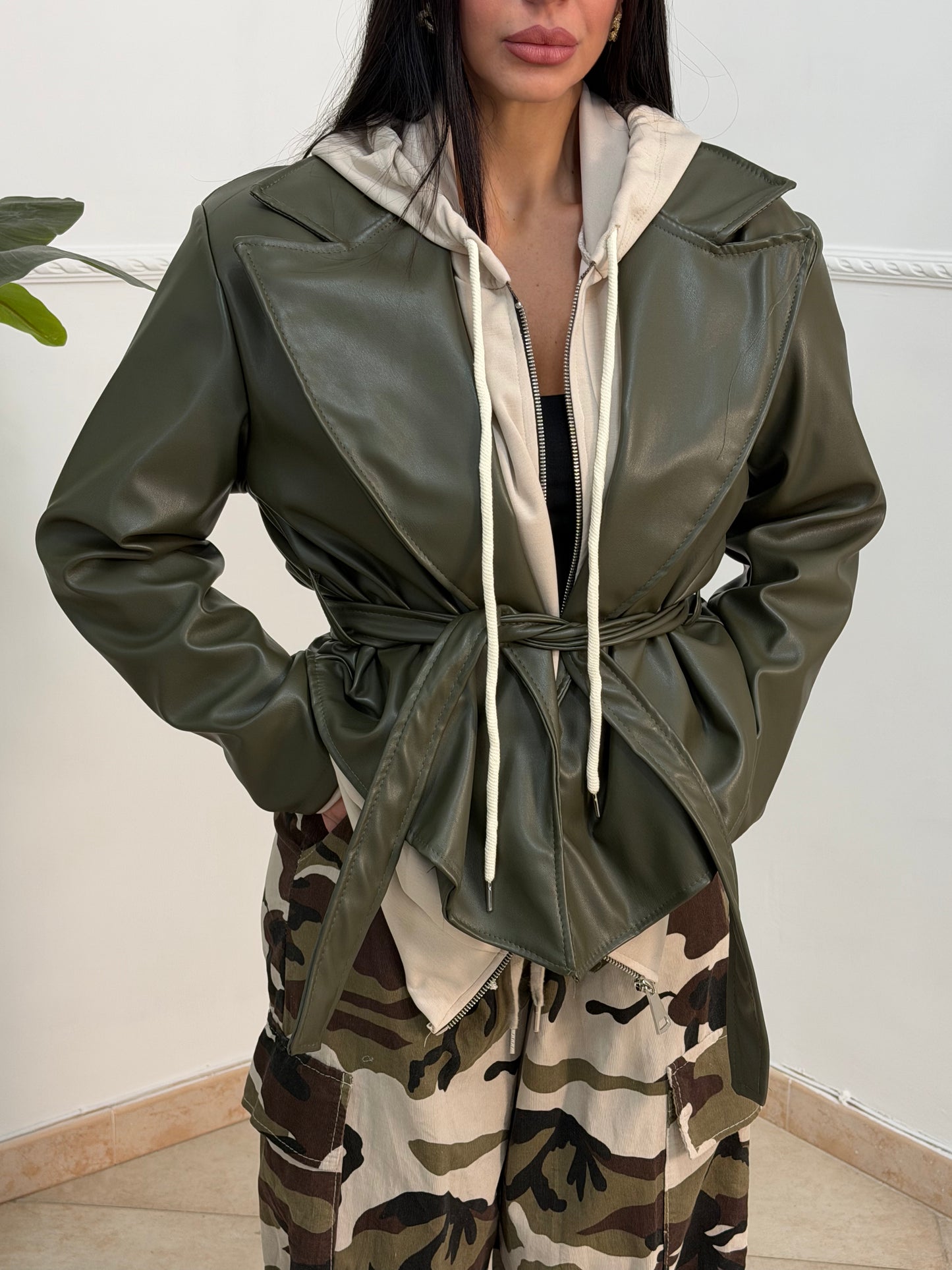 Trench ecopelle crop