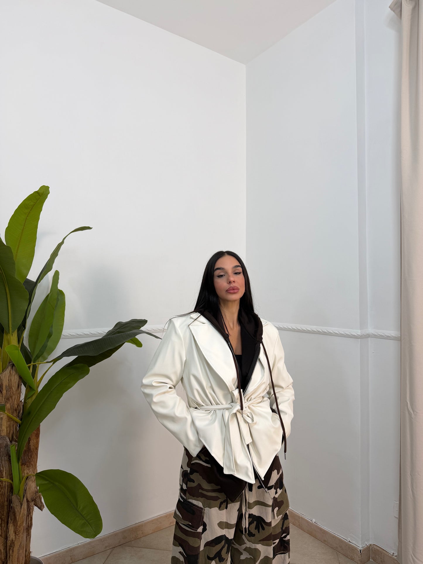 Trench ecopelle crop