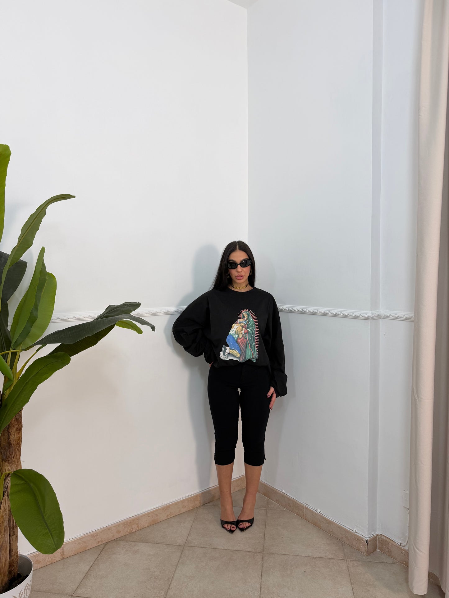 Longsleeve crop luna