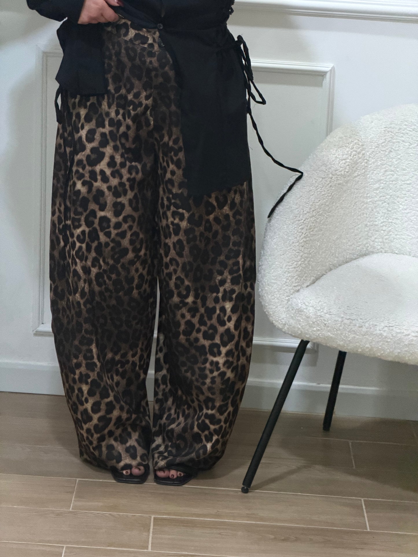 pantalone balloon animalier