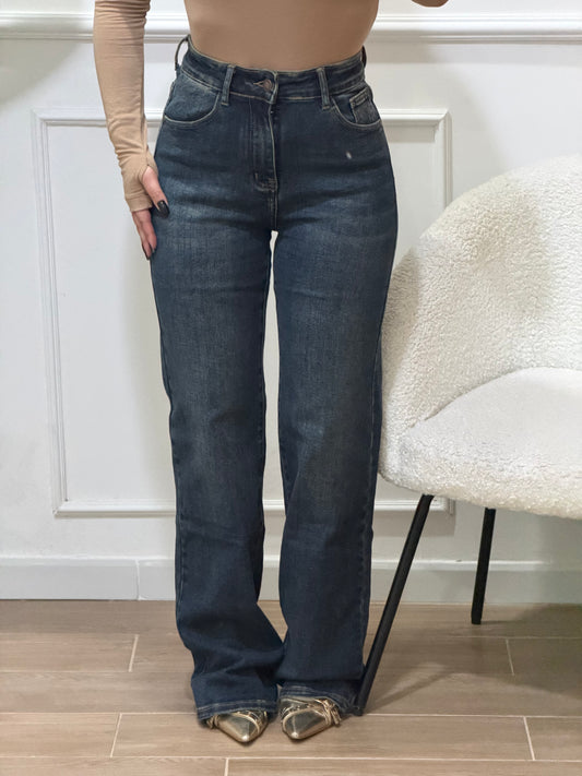 jeans gamba dritta sfumati beige