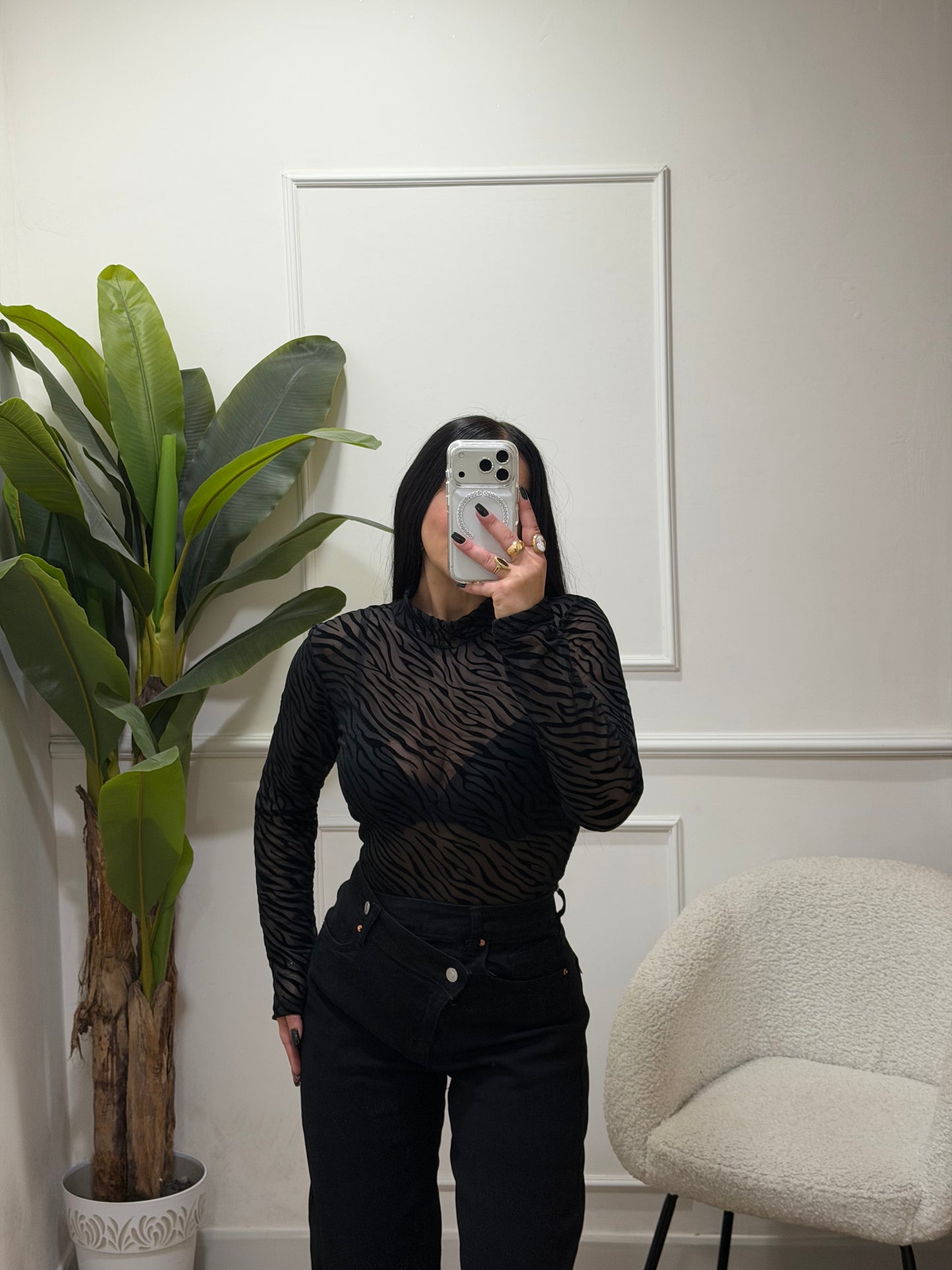 jeans balloon black asimmetrico