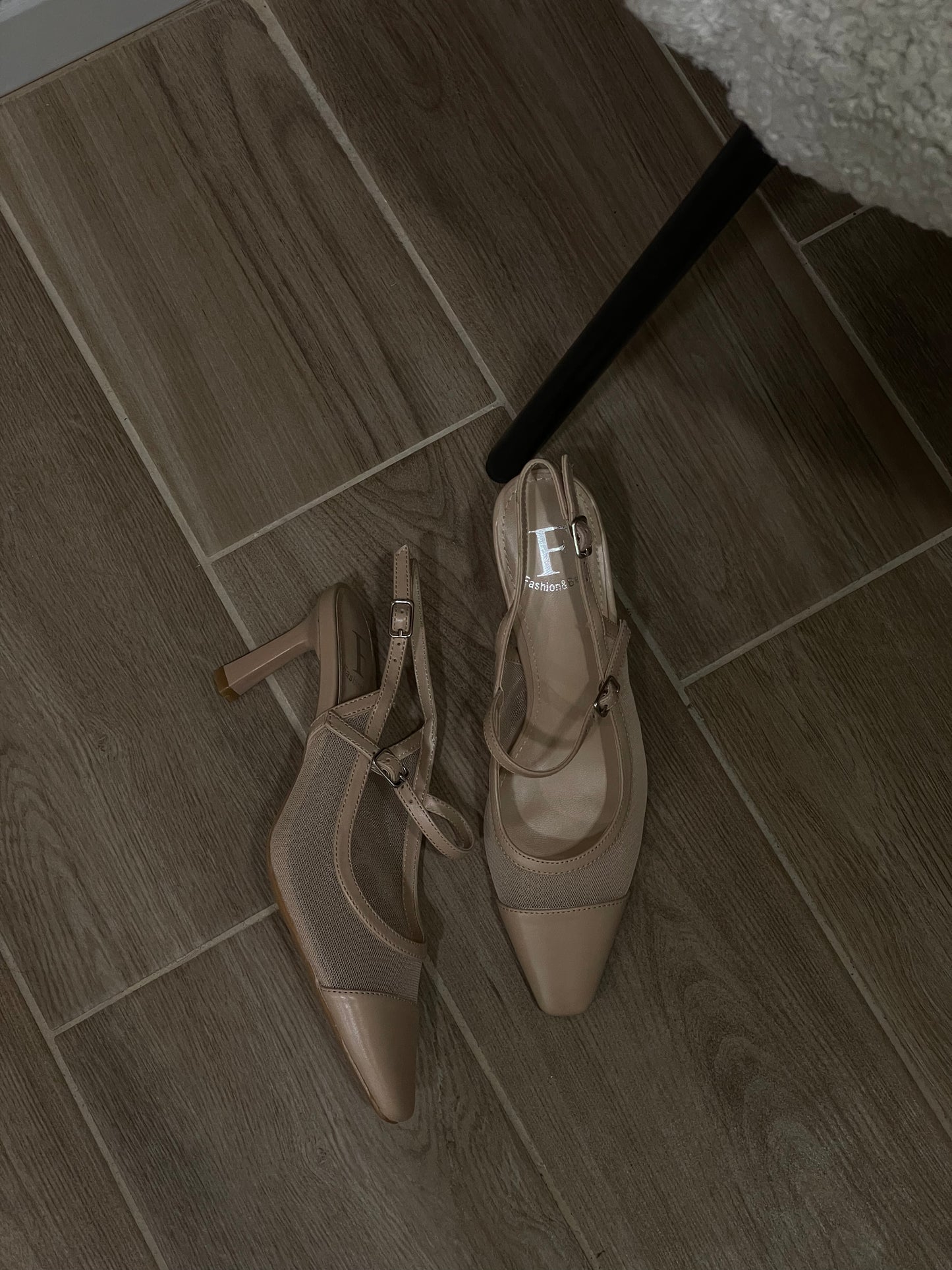 décolleté slingback punta quadrata