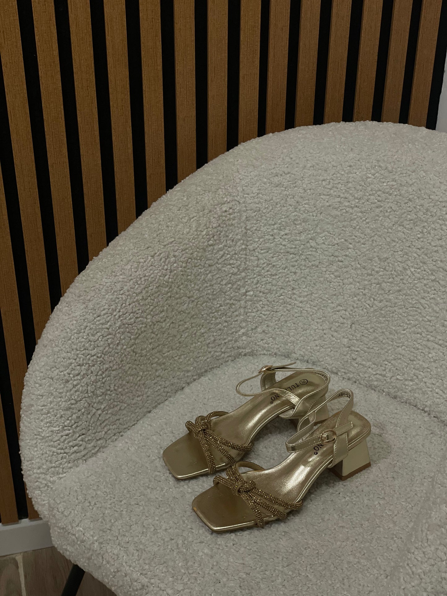 sandalo tacco doppio gold